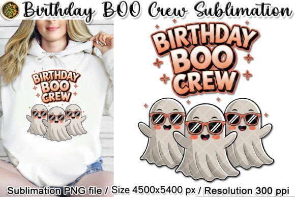 Adorable Halloween BOO Crew Design for Creative Projects