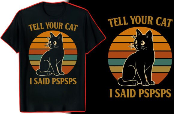 Black Cat Lover T-Shirt Design: A Versatile Creative Asset