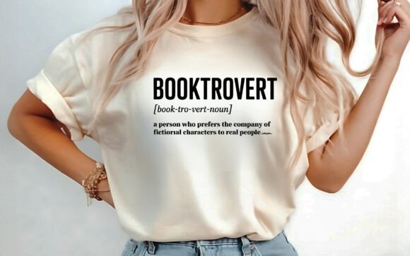 Booktrovert Definition Shirt Design SVG: A Creative Asset for Modern Branding