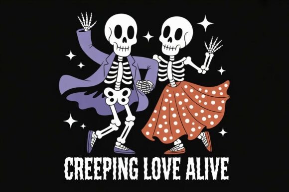 Creeping Love Alive: A Unique Halloween Design Asset