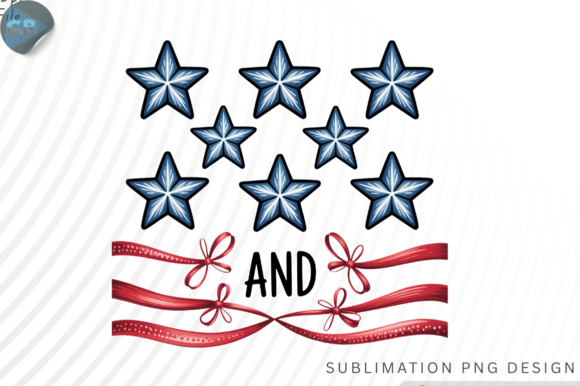 Elevate Your Projects with Patriotic Stars & Ribbons PNG Design