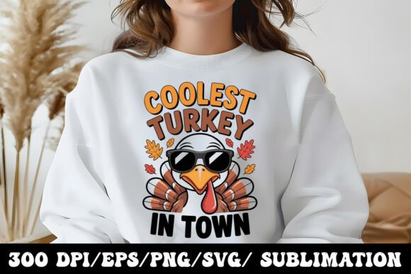 Funny Cool Turkey Design: A Thanksgiving Graphic Essential