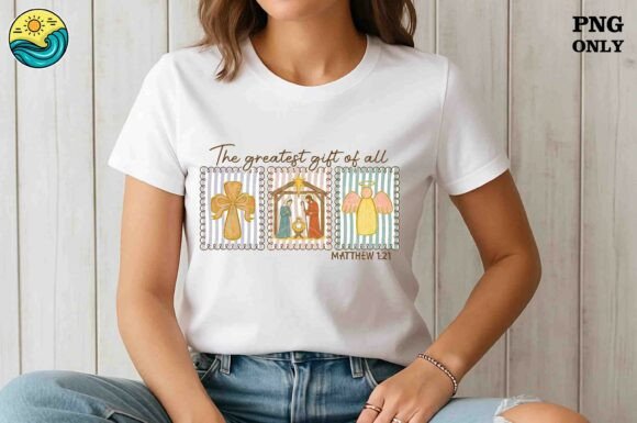 Greatest Gift of All PNG Design: A Faith-Based Visual Asset