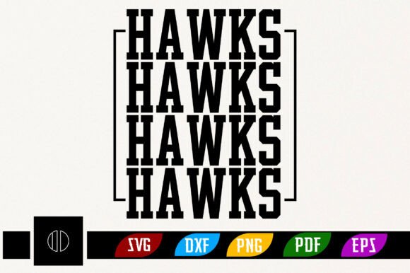 Hawks Retro Svg Design: Vintage Charm for Modern Projects