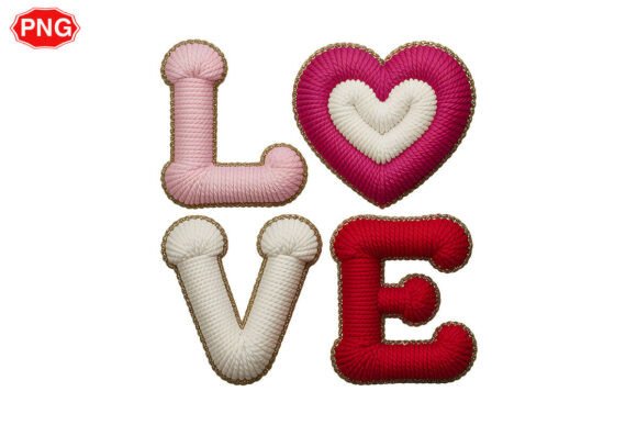 LOVE Yarn Png: Trendy Valentine Design for Creative Projects