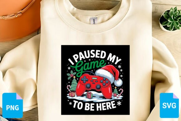 Santa Christmas T-Shirt Design SVG, PNG for Festive Projects