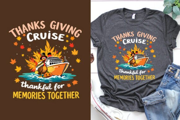 Thanks Giving T-shirt Design: A Heartwarming Visual Asset